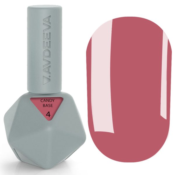 CANDY BASE 4 Victoria Avdeeva – Камуфлююча база ягідно-рожева 12 мл HEMA & TPO FREE