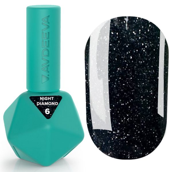Night Diamond Гель лак #6 (світоловідбиваючий)  12мл  Victoria Avdeeva HEMA & TPO FREE