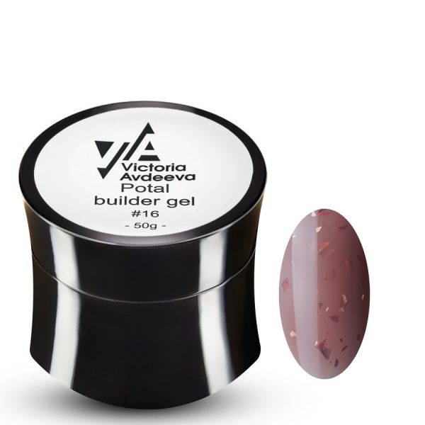 Potal builder gel №16 – темно-приглушений рожево-ліловий відтінок 50мл HEMA & TPO FREE