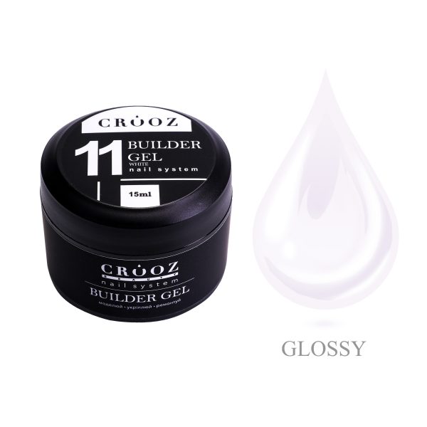 CROOZ One Phase Builder Gel №11 White—  гель  для моделювання та укріплення нігтів, 15 ml