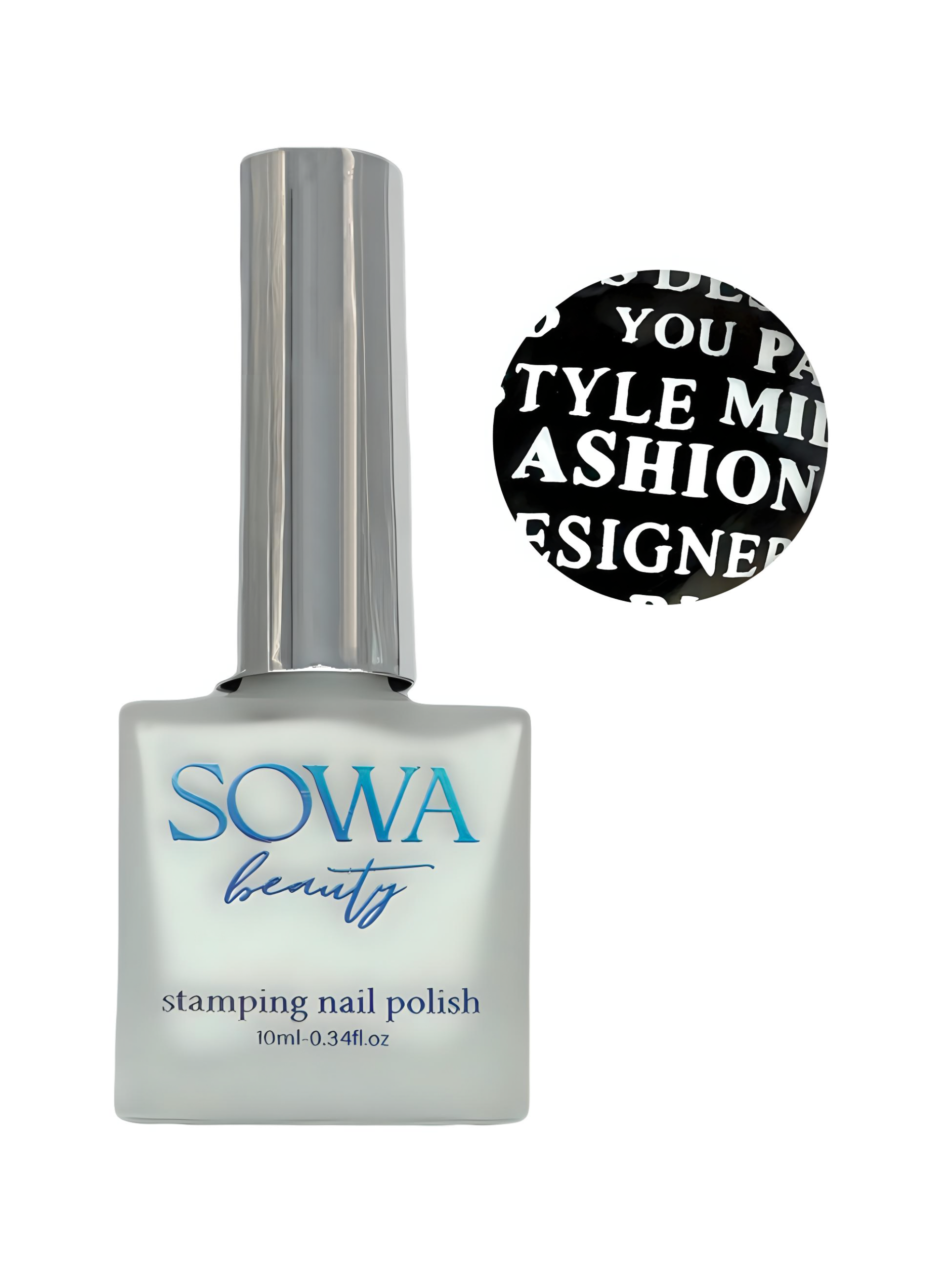 Лак для стемпінгу Sowa Beauty №01 Білий 10мл