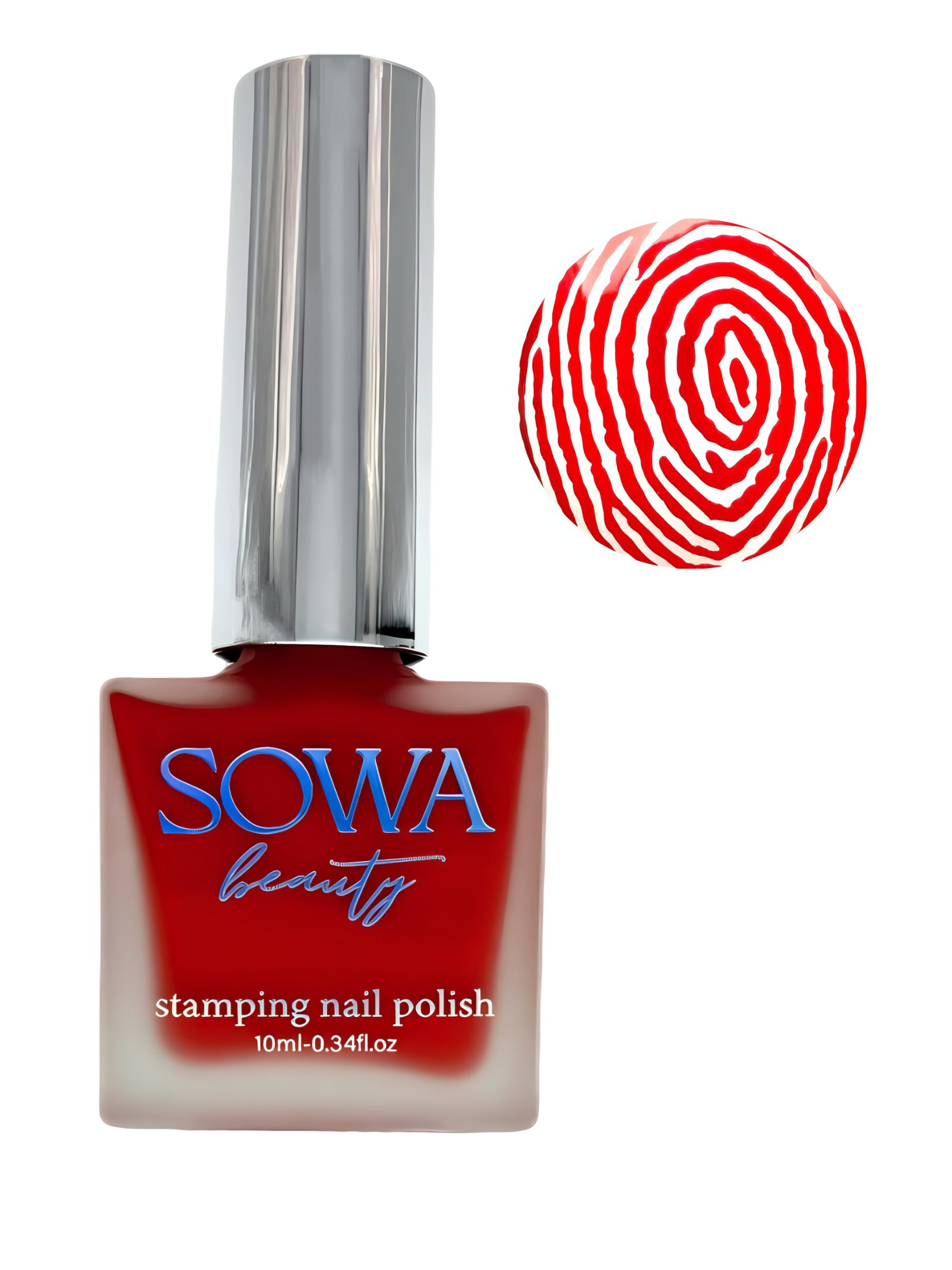 IMG_2524 Лак для стемпінгу Sowa Beauty №А3 Класичний червоний 10мл - Зображення 1