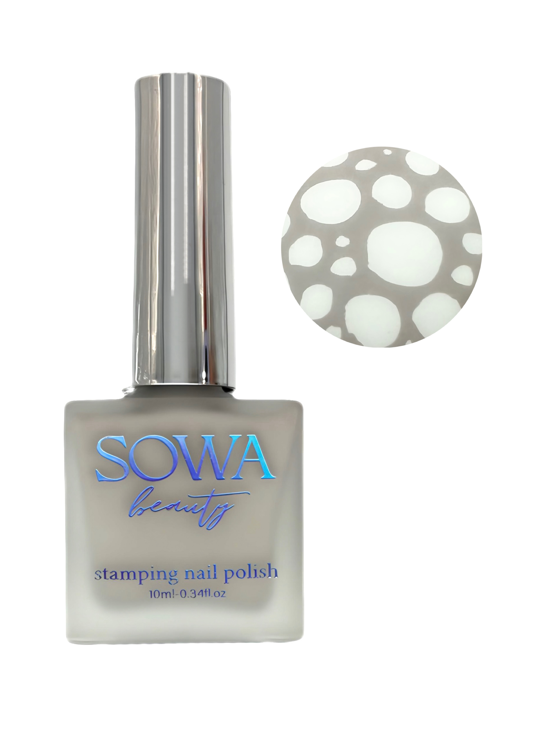 IMG_2567 Лак для стемпінгу Sowa Beauty №15 Холодний бежевий 10мл - Зображення 1