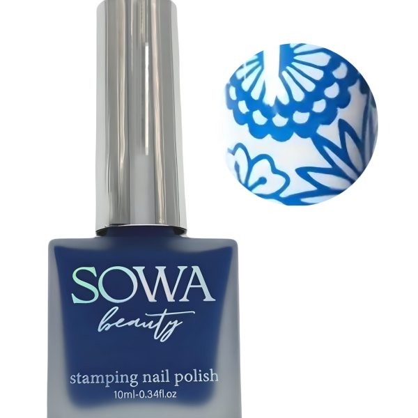 Лак для стемпінгу Sowa Beauty №А5 Темний блакитний 10мл