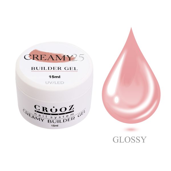 Crooz Гель для нарощування Creamy Builder gel 25, 15 ml