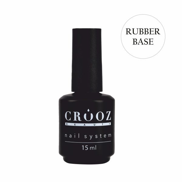 CROOZ Rubber Base 15мл — прозора каучукова база для гель-лаку