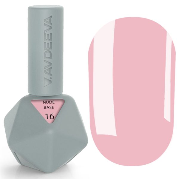 Камуфлююча база Victoria Avdeeva NUDE BASE 16 — Світло-рожевий 12 мл HEMA & TPO FREE