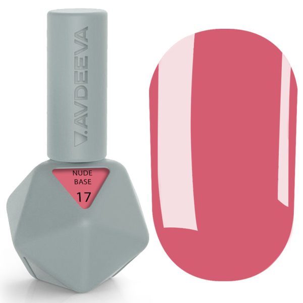 Камуфлююча база Victoria Avdeeva NUDE BASE 17 — Ягідно-рожевий 12 мл HEMA & TPO FREE