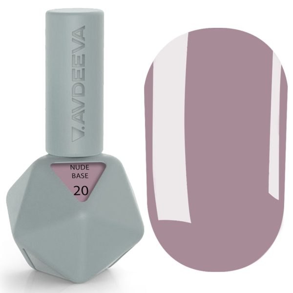 Камуфлююча база Victoria Avdeeva NUDE BASE 20 — Пильна лаванда 12 мл HEMA & TPO FREE