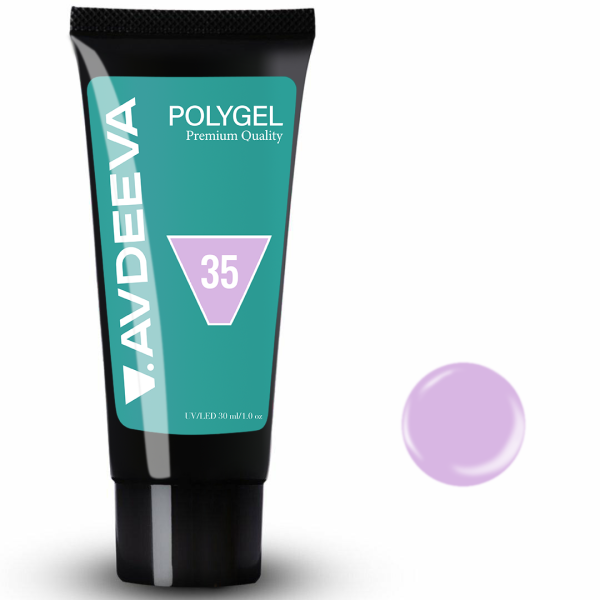 Полігель №035 лавандовий   Victoria Avdeeva  30мл HEMA & TPO FREE