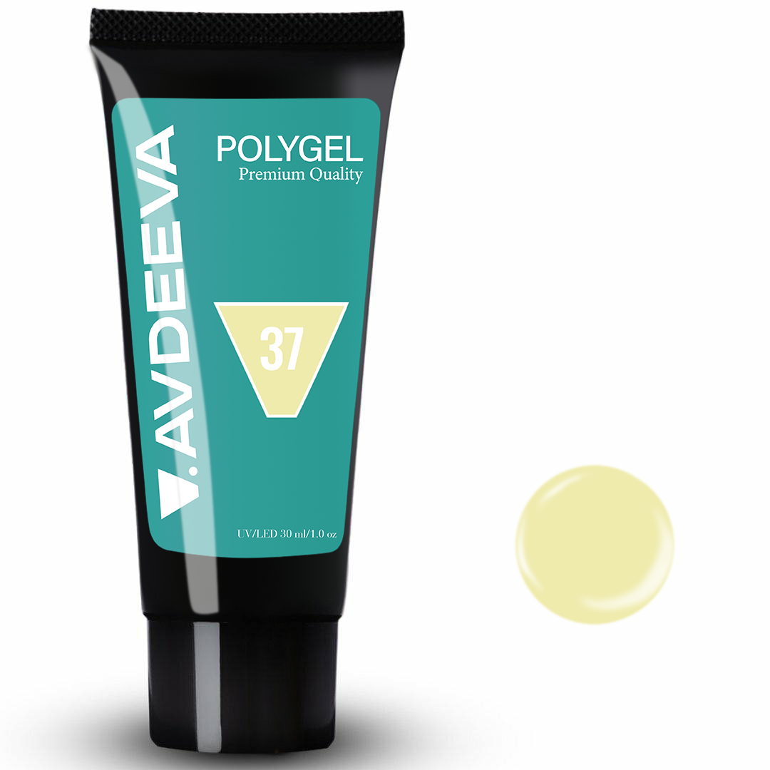 Polygel 37 Полігель №037 пастельно-жовтий Victoria Avdeeva 30мл HEMA & TPO FREE - Зображення 1