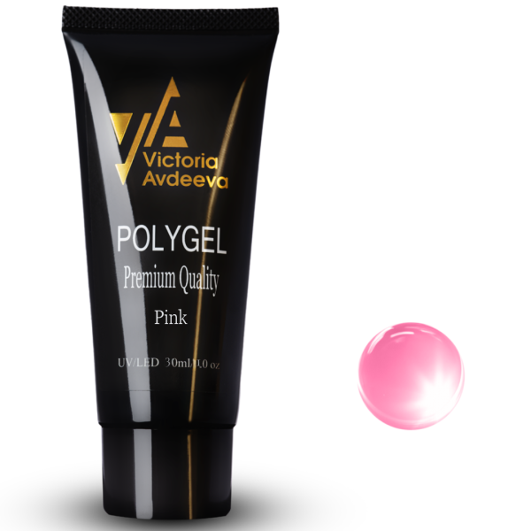 Полігель Рожевий Pink Victoria Avdeeva  30мл HEMA & TPO FREE