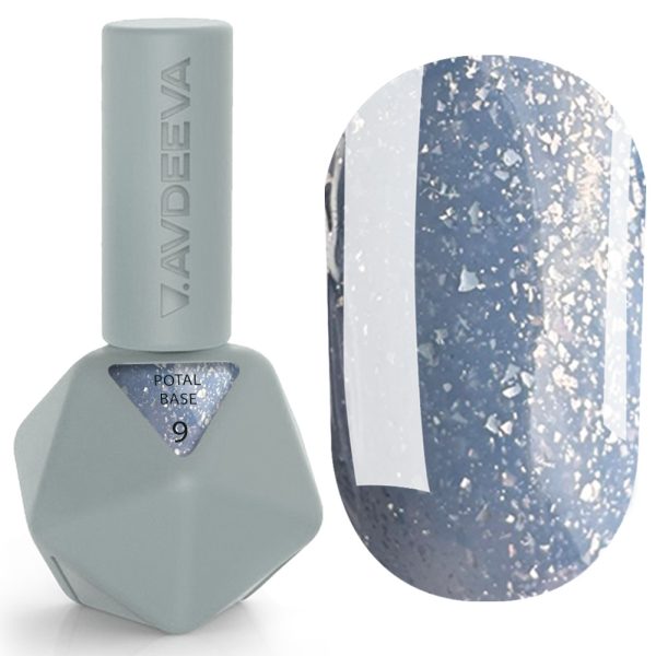 Камуфлююча №9 Victoria Avdeeva POTAL BASE – темно-синій 12 мл HEMA & TPO FREE