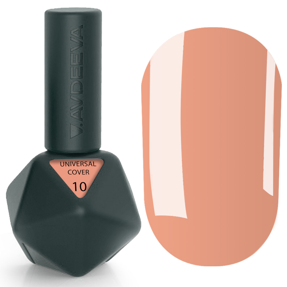 UNIVERSAL COVER 10 UNIVERSAL COVER GEL 10 Victoria Avdeeva — Карамельний рідкий акрігель (ліквід гель) для моделювання та зміцнення 12 мл HEMA & TPO FREE - Зображення 1