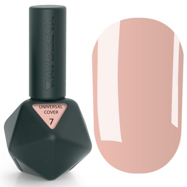 UNIVERSAL COVER GEL 7 Victoria Avdeeva — Бежевий рідкий акрігель (ліквід гель) для моделювання та зміцнення 12 мл HEMA & TPO FREE