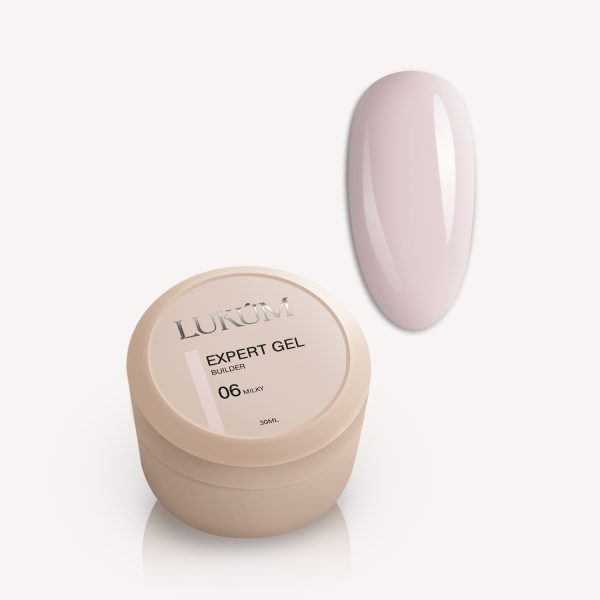 Expert Builder Gel,Milky 06, LUKUM