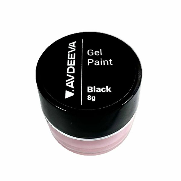 Гель-Фарба Чорна V. Avdeeva 8г. HEMA & TPO FREE
