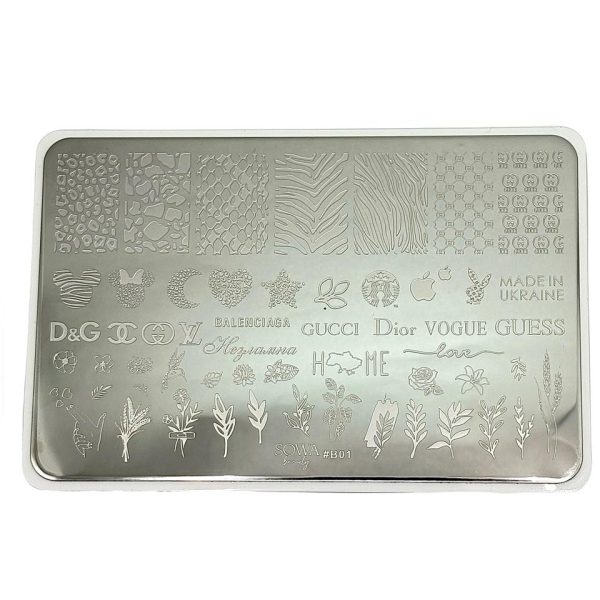 Пластина для стемпінгу SOWA №В01