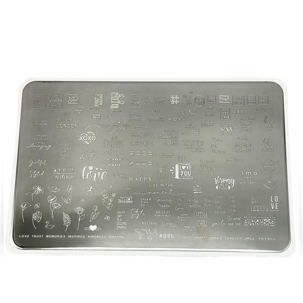 Пластина для стемпінгу SOWA №В06