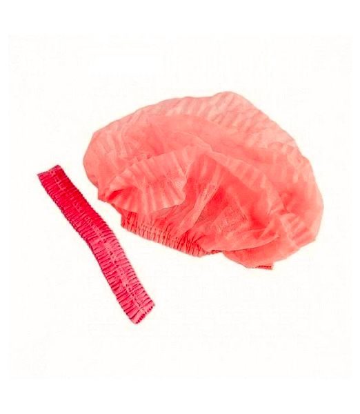 Шапочка кульбаба одноразова | Червона (100шт/уп)