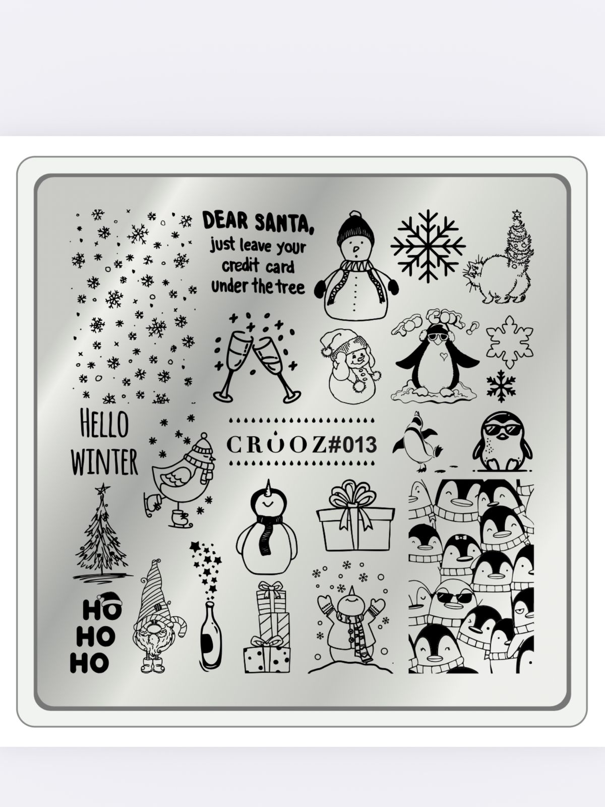 Crooz Пластина для стемпінга №13 Crooz Пластина для стемпінга №13 - Зображення 1