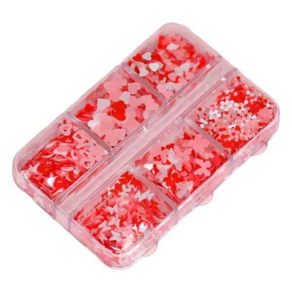 Мікс декор для манікюру LOVE STORY в контейнері