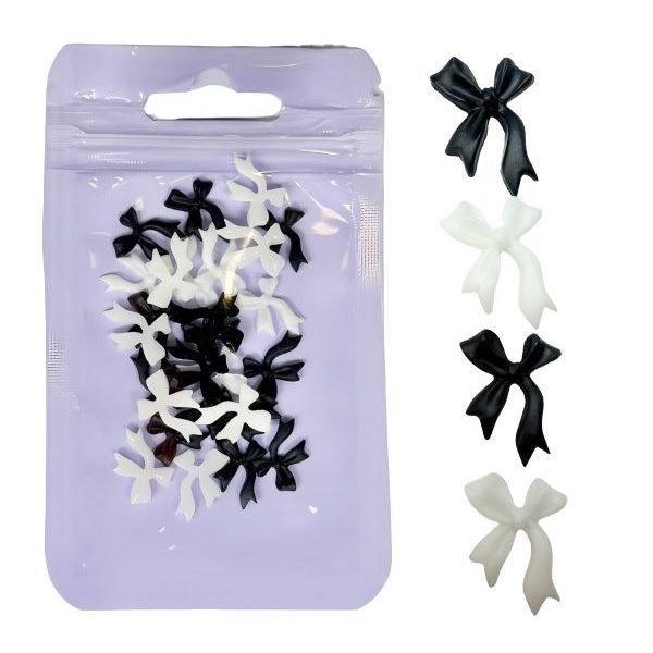 Набір декоративних 3D елементів для дизайну нігтів. Бантик