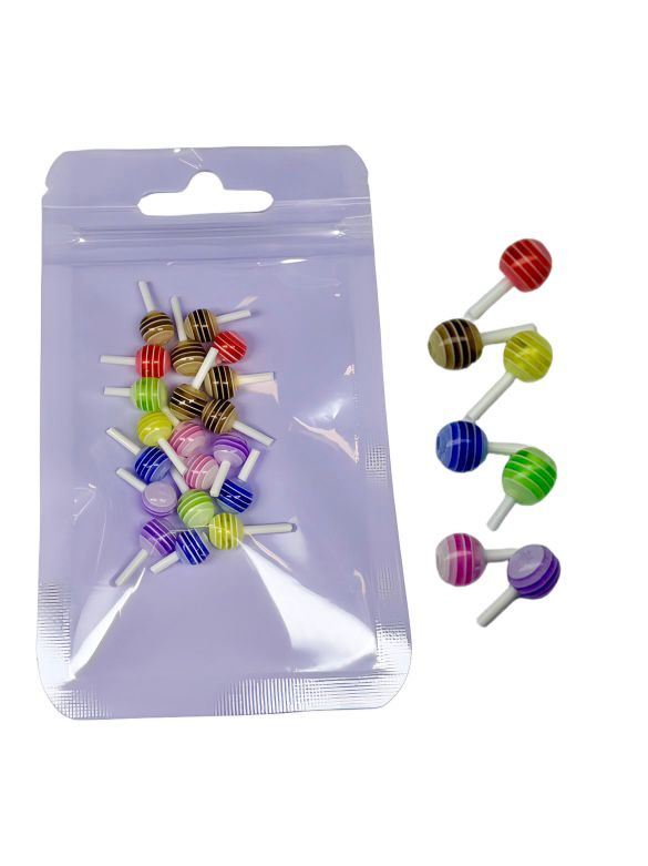 Набір декоративних 3D елементів для дизайну нігтів. Lollipop Набір декоративних 3D елементів для дизайну нігтів. Lollipop - Зображення 1