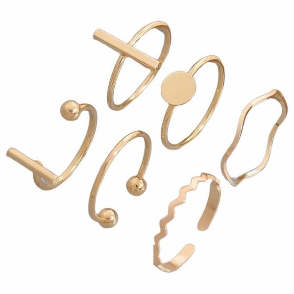 Набір трендових кілець для фото №4,(6шт.)