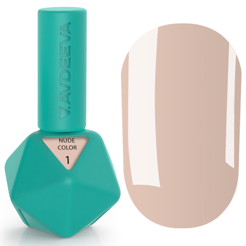 NUDE COLOR 1 Гель-лак Victoria Avdeeva Nude Color №1 12 мл HEMA & TPO FREE - Зображення 1