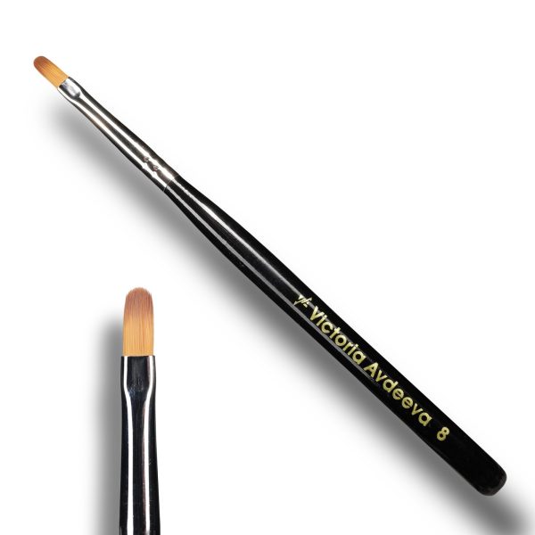 Пензлик №8 "Для викладки гелю" Victoria Avdeeva