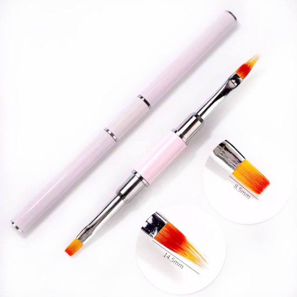 Пензель двосторонній для геля та омбре