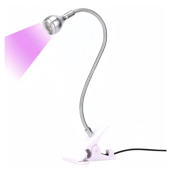 Настільна світлодіодна лампа UV/LED Tulip Clip-on (White) 5 Вт