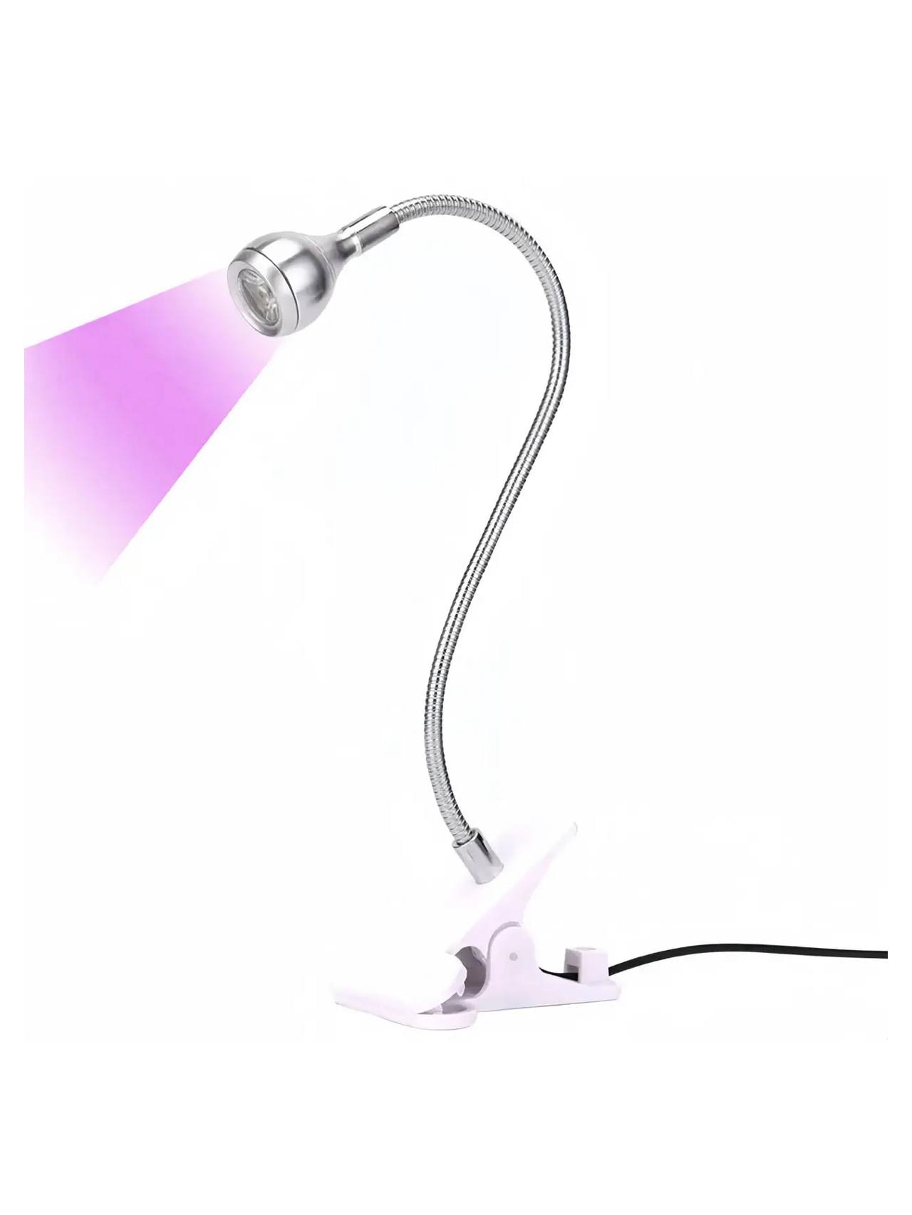 photo_2026-01-23_01-36-38 Настільна світлодіодна лампа UV/LED Tulip Clip-on (White) 5 Вт - Зображення 1