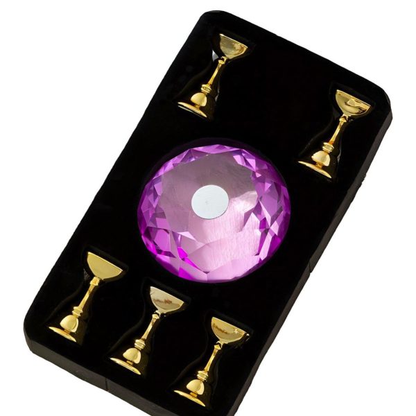 Підставка магнітна під типсу 5шт. Рожева