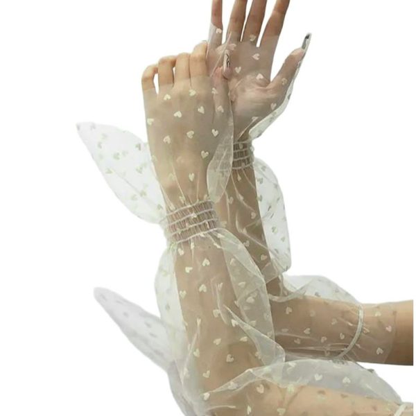 Рукав для фото фатиновий «Жовтий +жовті сердечка»