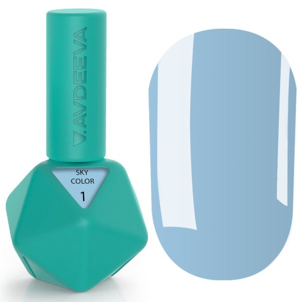 Гель-лак Victoria Avdeeva Sky Color №1 – Блакитний 12 мл HEMA & TPO FREE