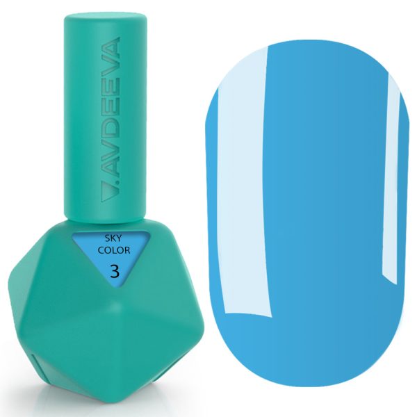 Гель-лак Victoria Avdeeva Sky Color №3 – Блакитний 12 мл HEMA & TPO FREE