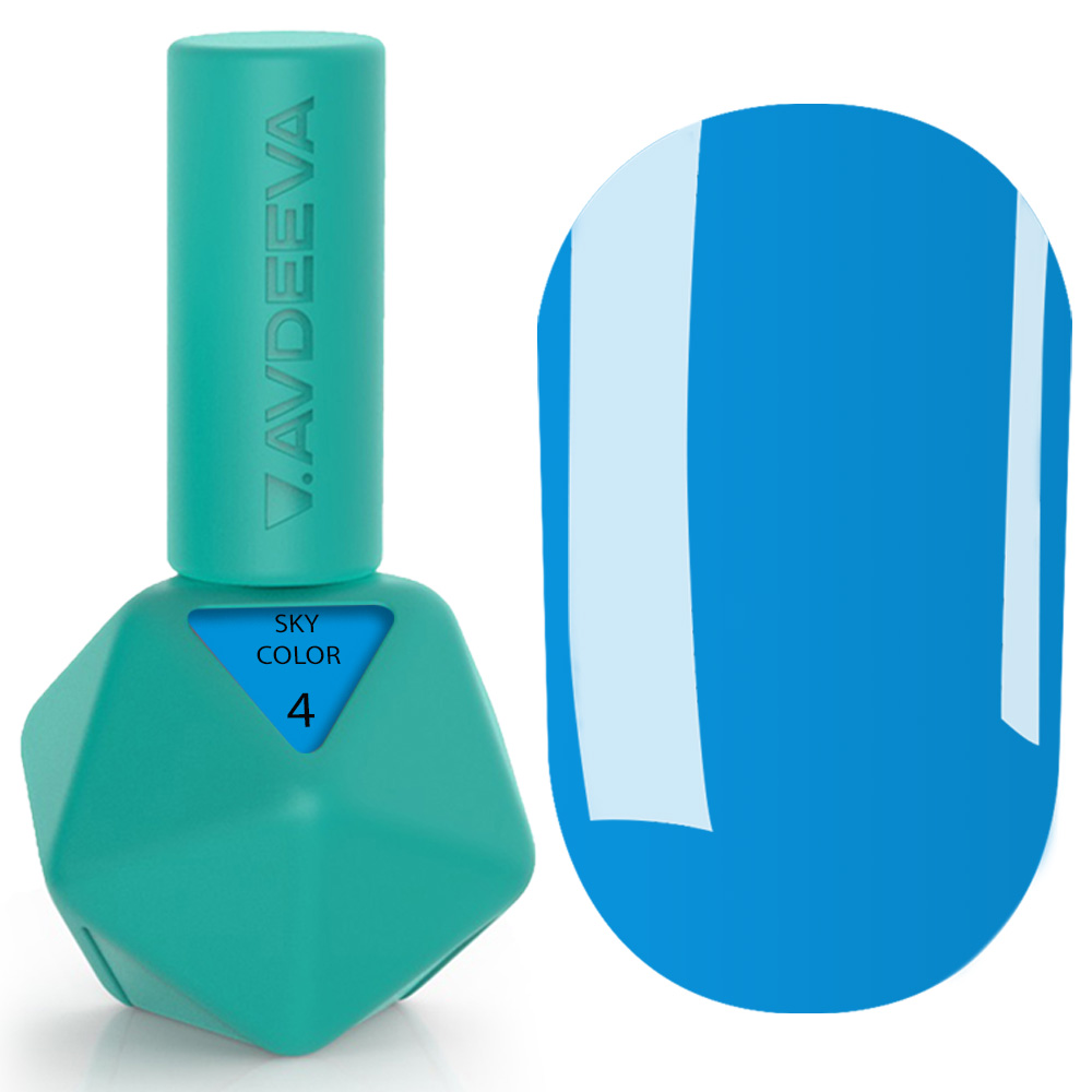 SKY COLOR 4 Гель-лак Victoria Avdeeva Sky Color №4 – Блакитний 12 мл HEMA & TPO FREE - Зображення 1