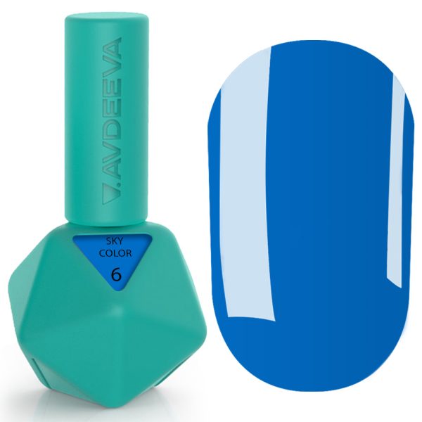Гель-лак Victoria Avdeeva Sky Color №6 – Блакитний 12 мл HEMA & TPO FREE