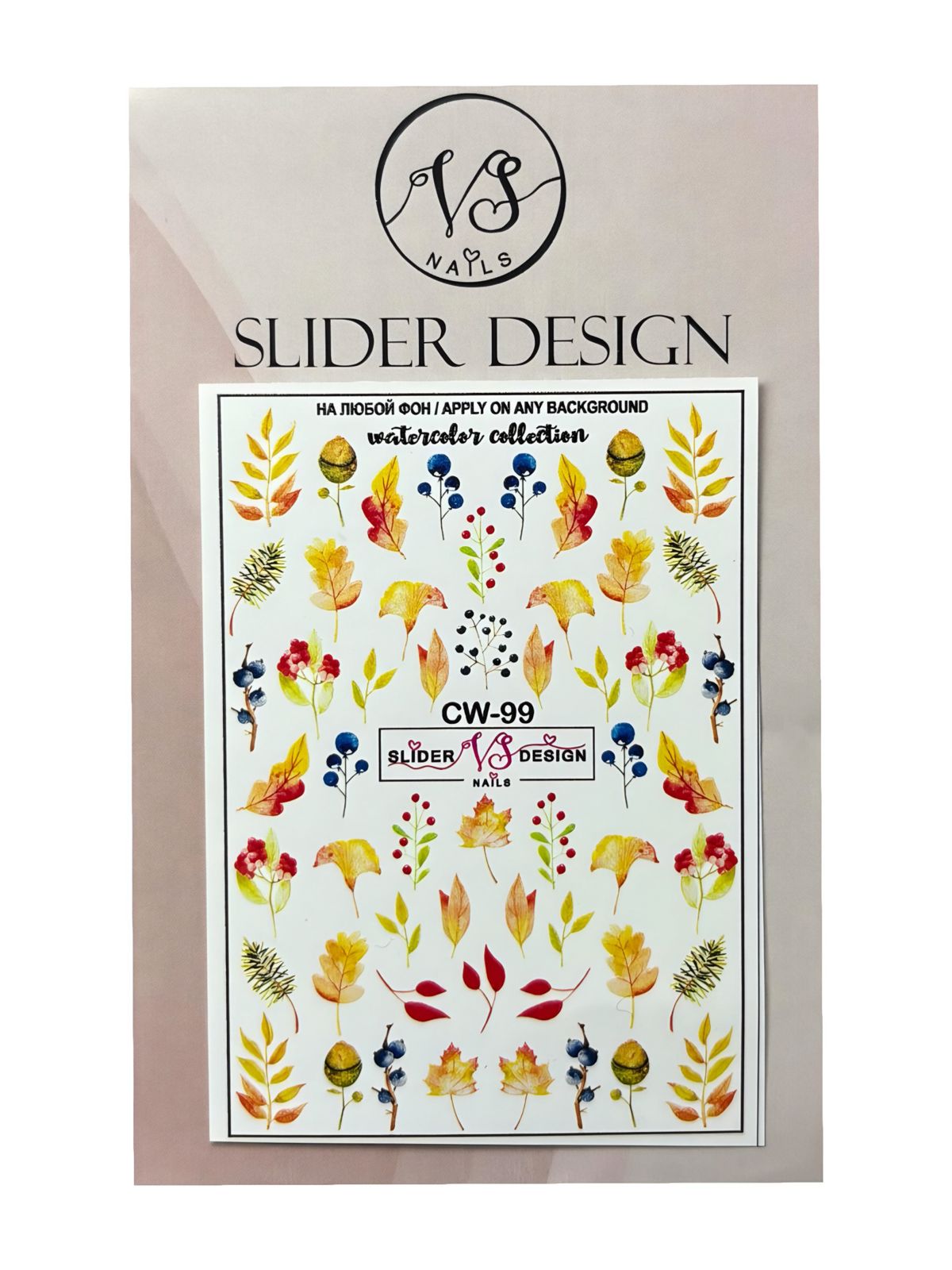 Слайдер дизайн VS Nails CW 99 Слайдер дизайн VS Nails CW №-99 - Зображення 1