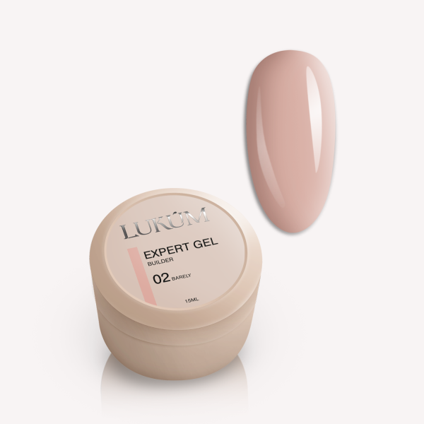 Expert Builder Gel,Barely 02, 15мл Lukum