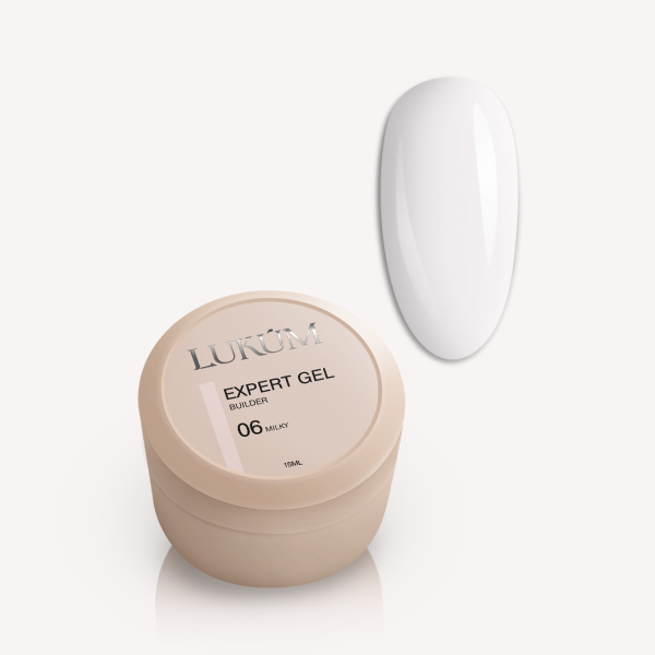 Expert Builder Gel,Milky 06, 15мл Lukum