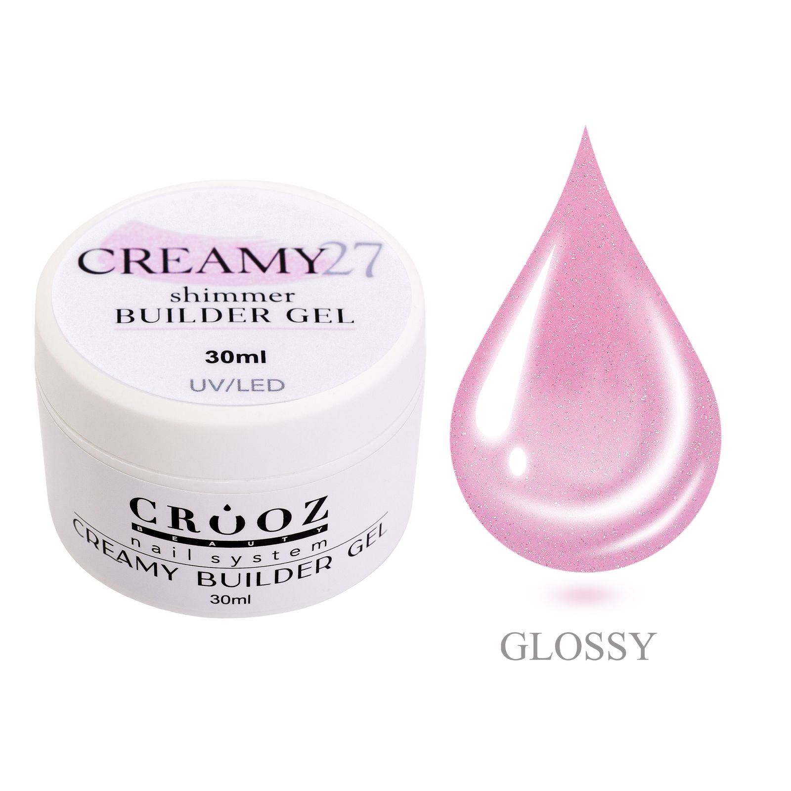 27-1 Creamy Builder Gel 27 Crooz— для нарощування та зміцнення нігтів 30мл - Зображення 1
