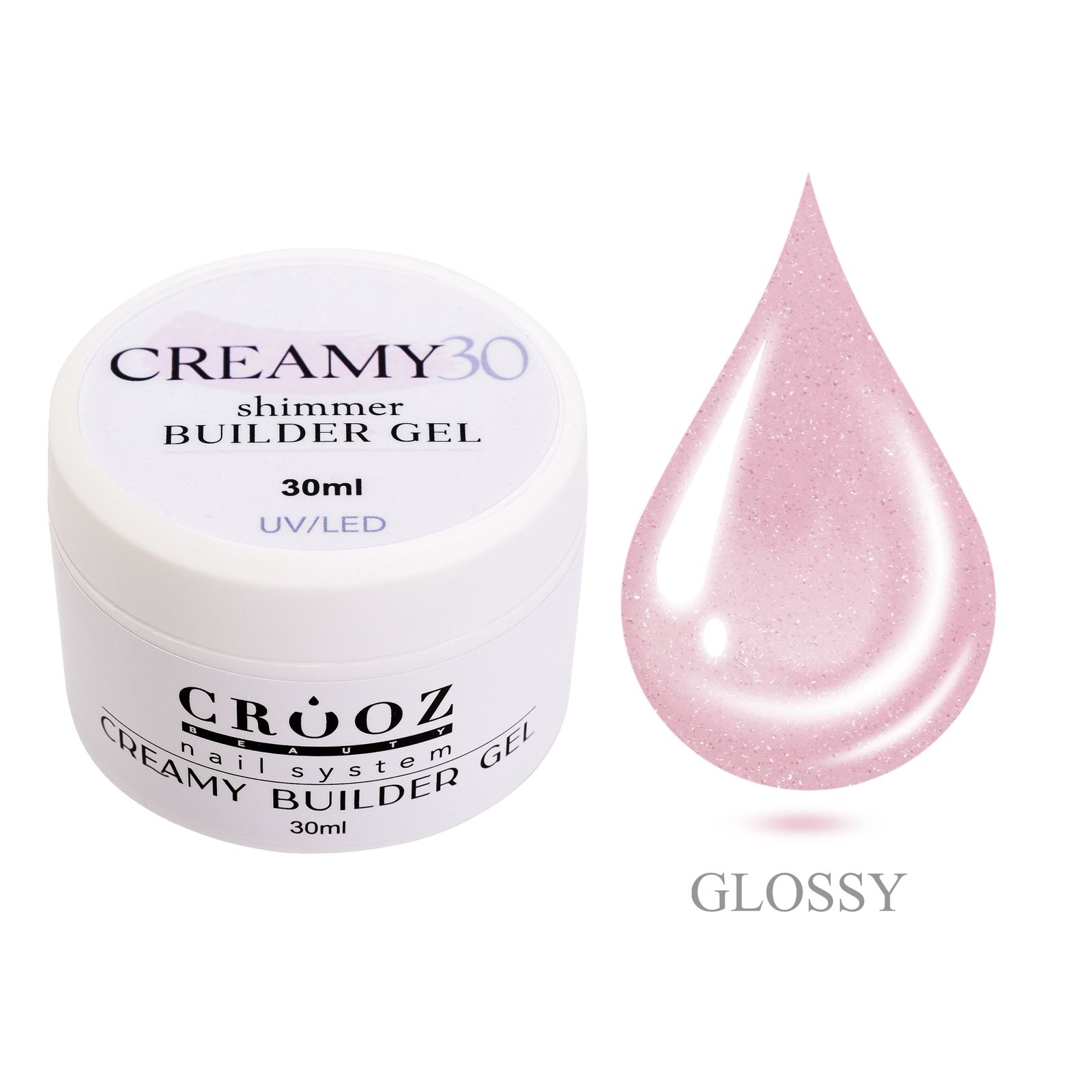 30-1 Creamy Builder Gel 30 Crooz— для нарощування та зміцнення нігтів 30мл - Зображення 1