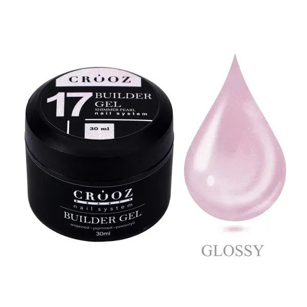 Crooz Builder Shimmer Gel №17 Shimmer Beige — гель для нарощування  30мл