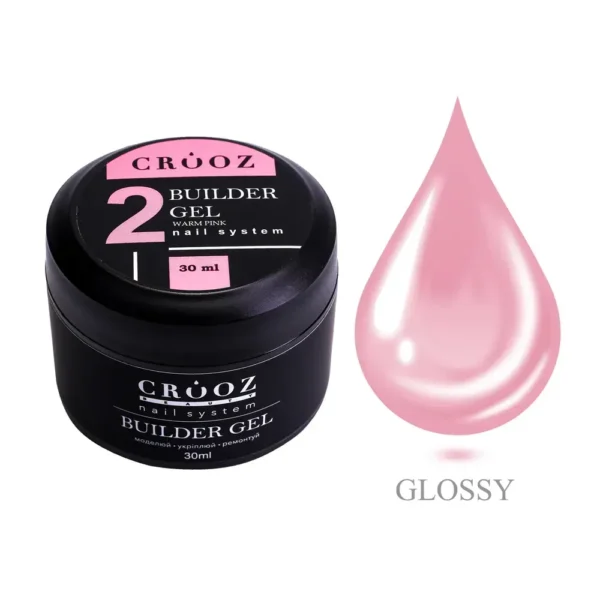 Crooz Builder Gel №2 Warm Pink — гель для нарощування  30мл