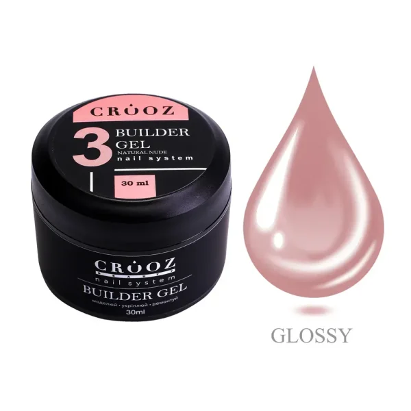 Builder Gel №3 Natural — натуральний будівельний гель для укріплення та моделювання нігтів 30мл