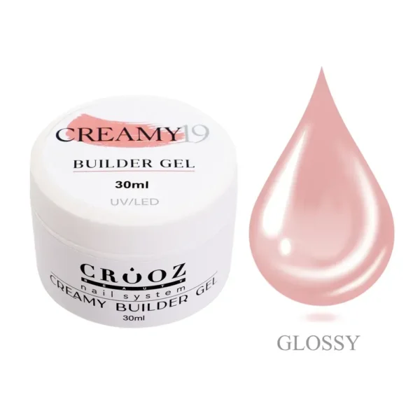 Creamy Builder Gel Crooz №19 — теплий камуфлюючий 30мл