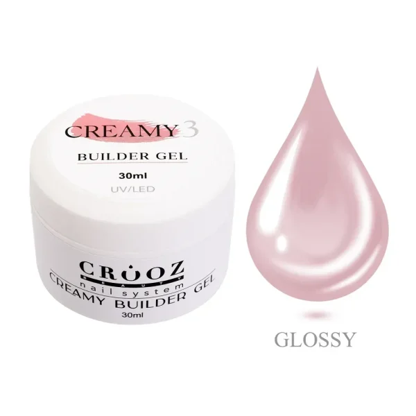 Crooz Creamy Builder Gel 3 – ніжно-рожевий будівельний гель 30мл
